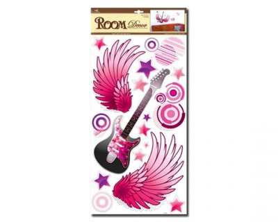 Ngjitëse dekoruese Gitarë Boo, rozë