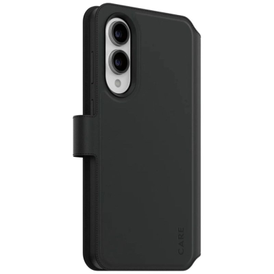 <![CDATA[Kopertinë telefoni PanzerGlass CARE by Feature Case Tango, portofol 2-n-1, Qi kompatibile, për Samsung S25 Edge, e zezë]]>
