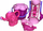 Set lodrash rëre Hemar Family Flower Set me mulli, 8 pjesë, shumëngjyrësh
