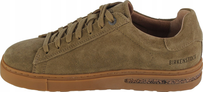 Atlete BIRKENSTOCK Bend, lëkurë suede, tapë ortopedike, ngjyrë khaki