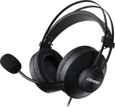 Kufje gaming Cougar Immersa Essential, stereo, 3.5mm, të zeza