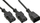 Kabllo rryme InLine Power, 1x IEC C14 në 2x IEC C13, 5m, e zezë