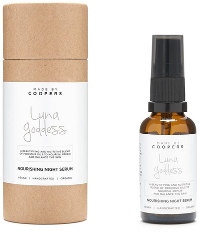 Serum nate për fytyrë Made by Coopers Luna Goddess, 30ml, kundër rrudhave, kafe