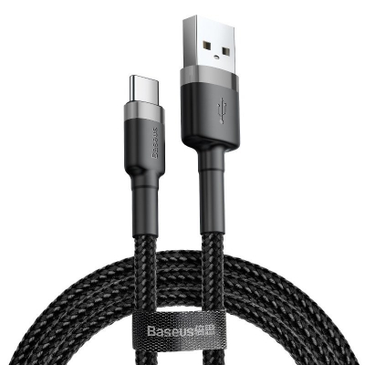 Kabllo Baseus, USB / USB TYPE C, 1 m, e zezë