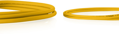 Kablli i rrjetit Digitus Patchcord Slim Cat.6 U/UTP LSZH, 2m, i verdhë
