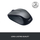 Maus Logitech M235 - Wireless, 2.4GHz, e zezë/gri