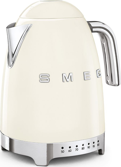 Çajnik elektrik Smeg KLF04CREU, 1.7L, rregullim temperature, krem