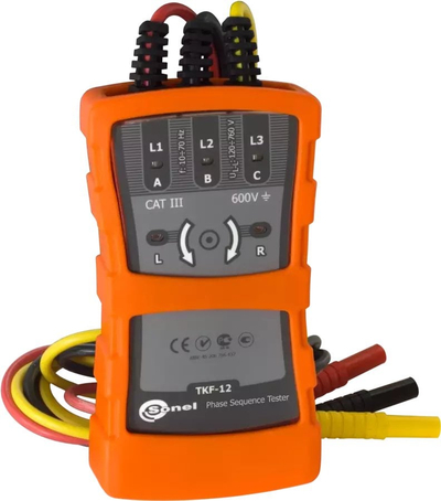 Testues fazash Sonel TKF-12, 600V CAT III, portokalli