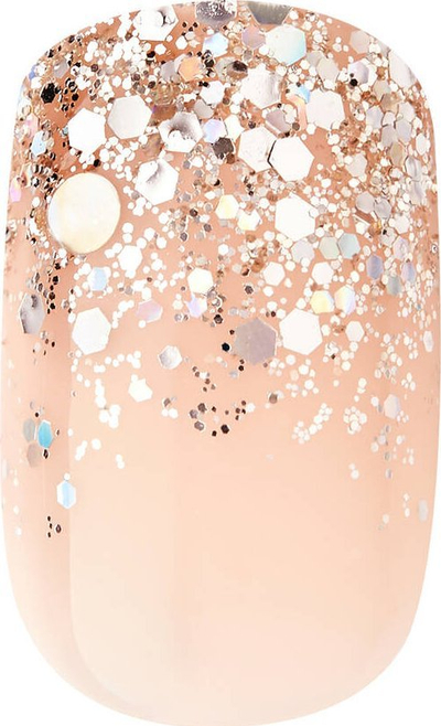 Thonj fallco Kiss My Face Fantasy Gel Nails 60663, set 24 copë, me shkëlqim