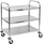 Karrocë sherbimi YATO Waiter Trolley, 3 rafte, çelik inox, argjendtë