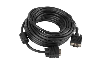 Kabllo VGA Lanberg CA-VGAC-10CC-0100-B, 10m, lidhje D Sub në D Sub, i zi