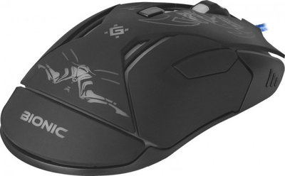 Maus gaming Defender Bionic GM-250L, 3200 DPI, me kabllo USB, i zi me ndriçim