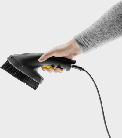 Furçë pastrimi Kärcher Scrubbing Brush, me qime të buta, me dorezë komode, e zezë