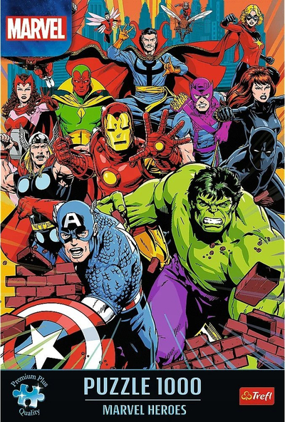 Puzzle Trefl Marvel Heroes, 1000 copa, shumëngjyrësh