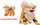 Figurina lodër Pokemon Select Evolution Arcanine edhe Growlithe, set 2 copë, shumëngjyrëshe