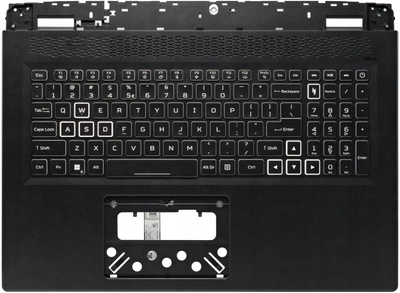 Kapak sipërm laptopi me tastierë Acer COVER UPPER, US International, me bllok numerik, i zi