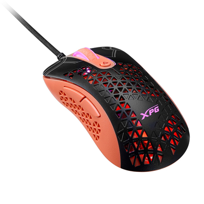 Maus ADATA XPG, 73g, 12,000dpi, i zi/i portokalltë
