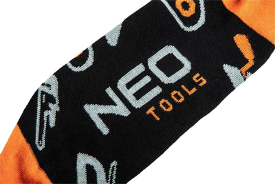 Çorape Neo Tools Colorful Socks, masë 43-46, pambuk, të zeza me portokalli