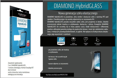 Xham mbrojtës hibrid MyScreen Hybrid Glass për Samsung Galaxy A41, i hollë e i butë, i tejdukshëm