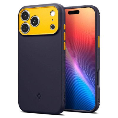 Këse telefoni Spigen Caseology Nano Pop MagSafe, për iPhone 17 Pro, me magnet MagSafe, blu e errët