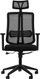 Karrige zyre QS-16A, ergonomike, me mbështetëse koke, e zezë