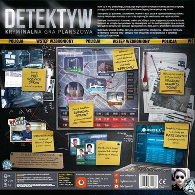 Друштвена игра Portal Games Detective Criminal, кооперативна, со онлајн истраги