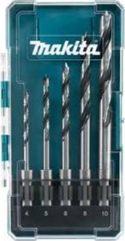 Set spiralesh për dru Makita E-15148, 4-10mm, 5 copë
