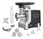 Mullë mishi Heinner Weston Silver MG 2100BKSL, 2100W, plastikë dhe inoks, e zezë argjendtë