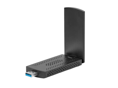 WiFi мрежна картичка Lanberg NC-3000-WI, Wi‑Fi 6 tri-band, USB 3.0, црна