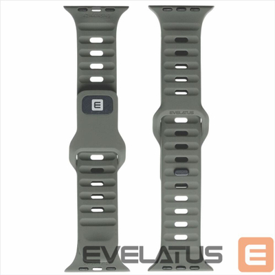 Rrip ore Evelatus Watch Sport Silicone Loop, 42/44/45 mm, silikon, gri e errët