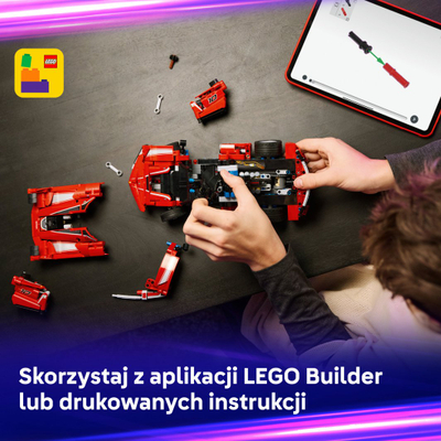 Set ndërtimi LEGO Technic Ferrari FXX K 42212, 897 pjesë, i kuq