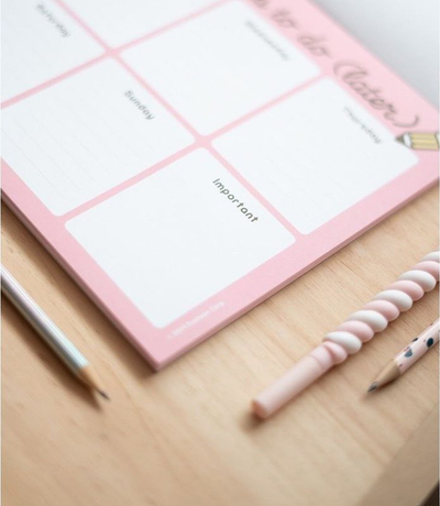 Bllok shënimesh Pusheen Things to Do Later, planifikues javor A4, rozë
