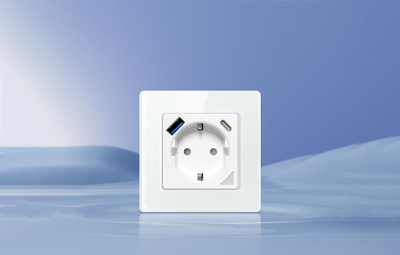 Prizë muri e mençme Avatto N-WOT10-USB-W, WiFi, me porta USB dhe USB C, e bardhë