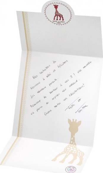 Set dhurate per bebe Sophie La Girafe Vulli, loder me tingull, grykes per dhemb ne dalje, shumengjyreshe