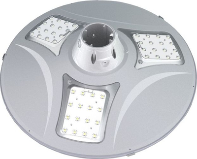 Llambë rruge me diell PowerNeed SLL12, LED, IP65, ngjyrë argjendi