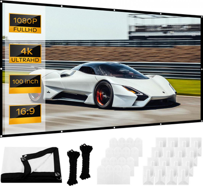 Projektor portabël Piqo M1 LED, Full HD, ekran 100", i bardhë