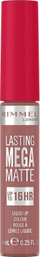 Buzëkuq i lëngshëm Rimmel Lasting Mega Matte 709, efekt ultra mat, qëndrueshmëri afatgjatë