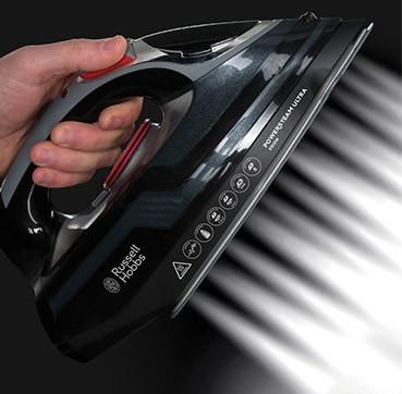 Hekur me avull Russell Hobbs PowerSteam Ultra 20630 56, 3100W, pllakë qeramike, i zi