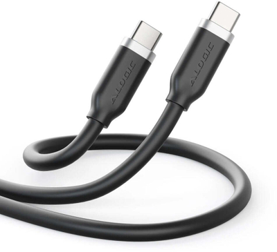 Kabllo USB C në USB C Elements Silicone, 2m, 240W 5A, e zezë