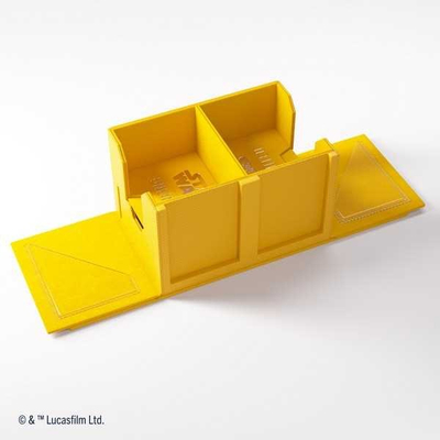 Кутија за карти Gamegenic Star Wars Unlimited Double Deck Pod, за 2 деки, жолта