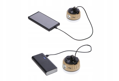 Llambë kampingu NILS Camp NC0005, LED, USB C, gri