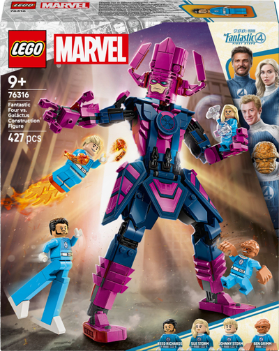 Figurë ndërtimi Marvel Fantastic Four vs Galactus, set koleksionues