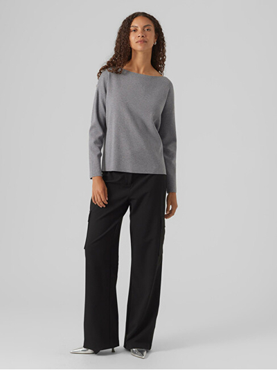 Triko Vero Moda VMNANCY 10291712 Medium Grey Melange