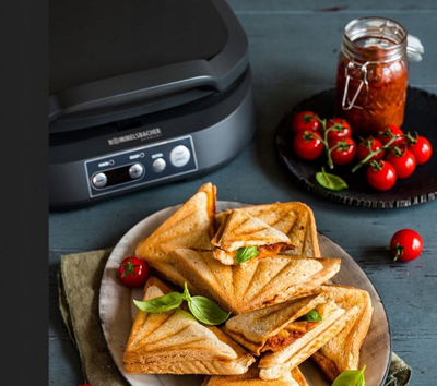 Sanduiçier ROMMELSBACHER ST 1800 Sam, 1800W, pjatë jo-ngjitëse, gri e errët