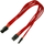 Kabllo Nanoxia PCIe 6-pin - PCIe 8-pin, 0.3m, e kuqe