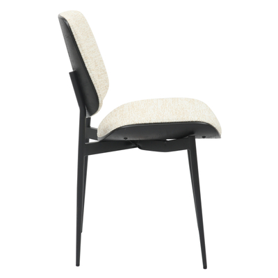 Karrige ngrënieje Conti 48,5x56x82,5Hcm (HM9983.02), zezë