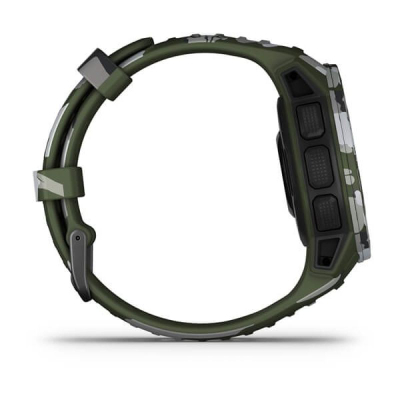 Smartwatch Garmin Instinct Solar Camo, GPS, karikim me diell, jeshile kamuflazh