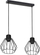 Lampë varëse Orno PINO, 2x60W, me dy llamba E27, e zezë