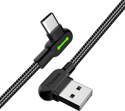 Kabllo karikimi Mcdodo CA, USB në Type C, 1.2 m, najloni, ngjyrë e zezë