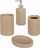 Set aksesores banjo Bathroom Solutions, 4 pjesë, qeramike, bezhë